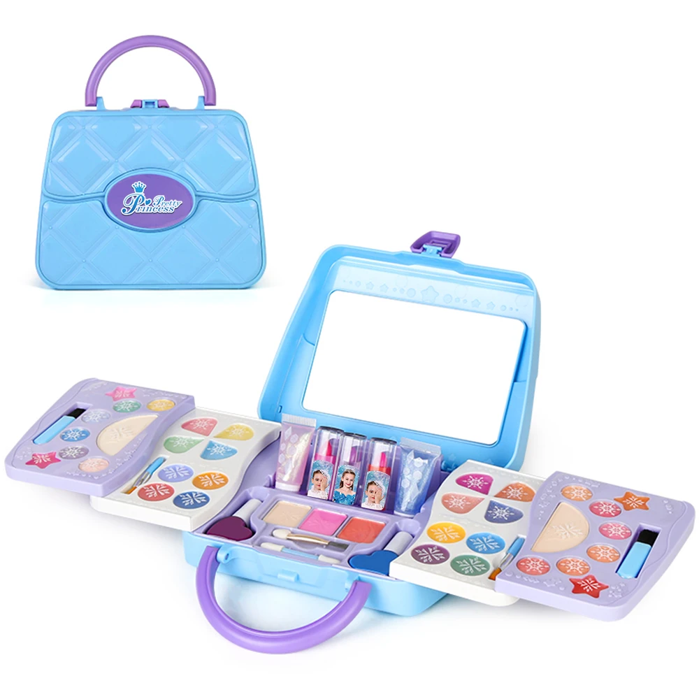 Симпатичная принцесса, оптовая продажа, детские наборы для макияжа, настоящая Детская косметика, детская игрушка для макияжа для девочек