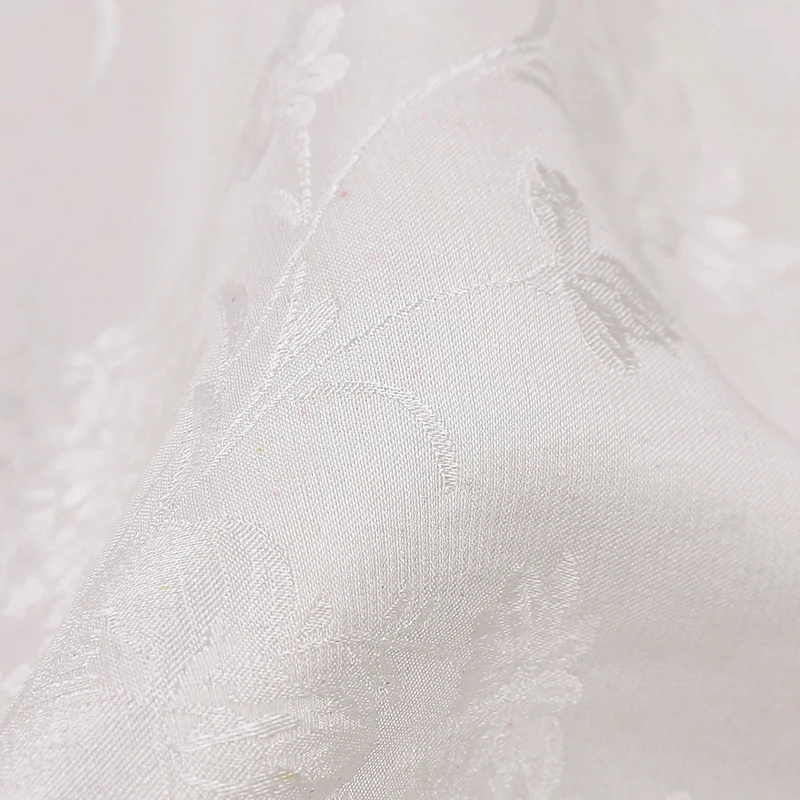 2021 luxury flower jacquard beautiful fashion 100 silk figured satin brocade for dyeing