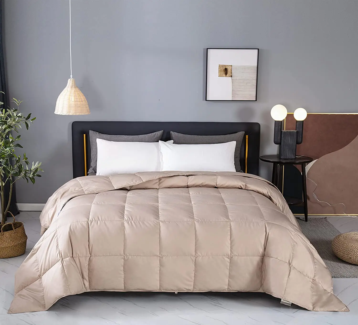 Lightweight Down Blanket, Cooling Down Comforter Duvet Insert for Summer/ Warm Weather