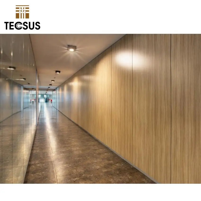Use New Composite Material PVC WPC Wall Panel For Office Interior Solid Partition Separator Wall