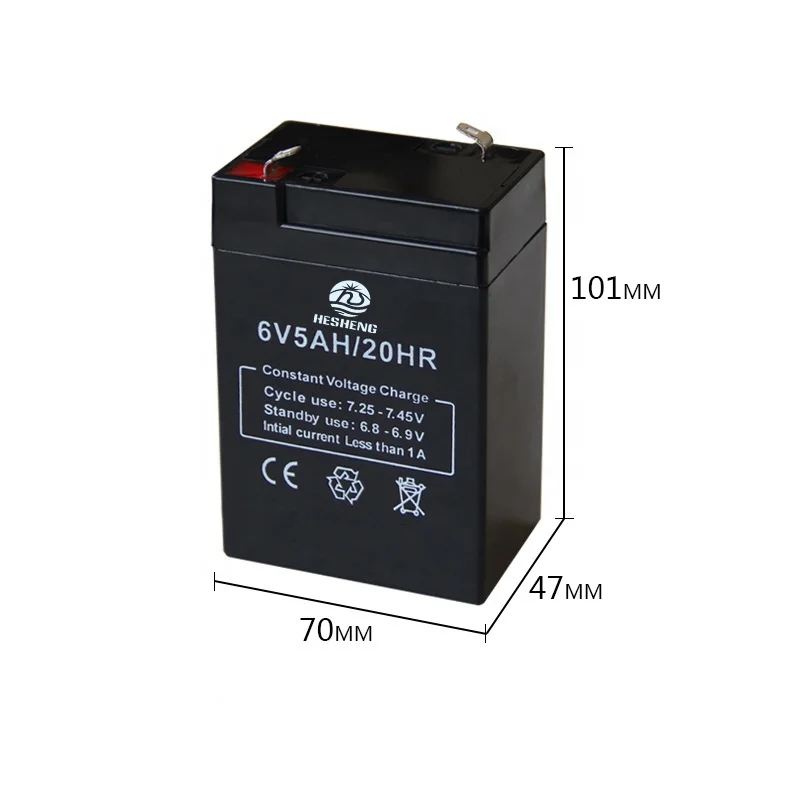
6v Smallest Battery Box,Small Capacity for Best Price,6V5AH Lead Acid UPS Battery 