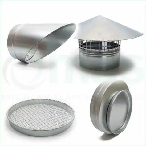 HVAC system round spiral duct fittings elbow bend reducer tee