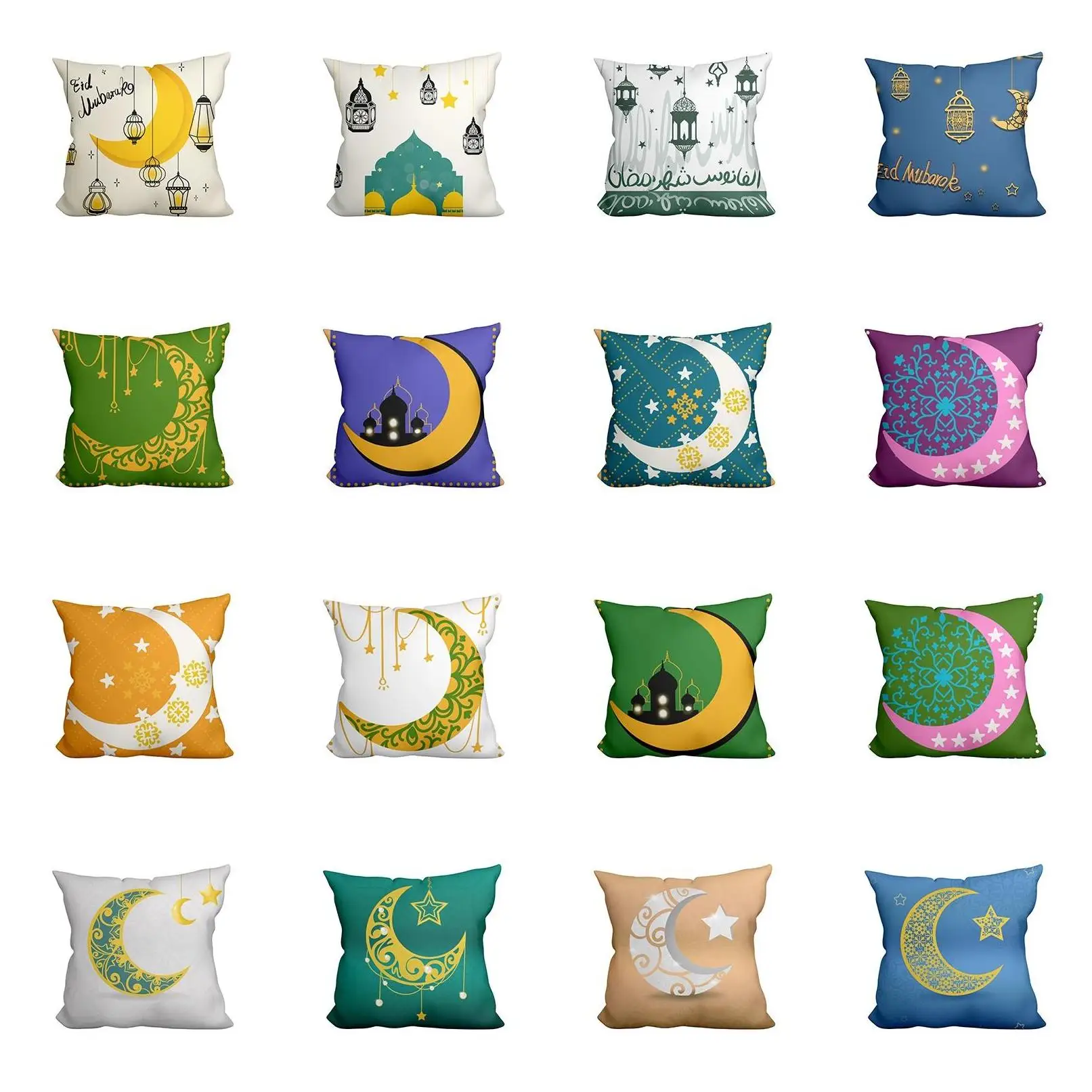 Pillow Case With Zipper Moroccan Wholesale Polyester Types Of With Custom Box Hotel Black Pillow Case Backdrop Double-Sided