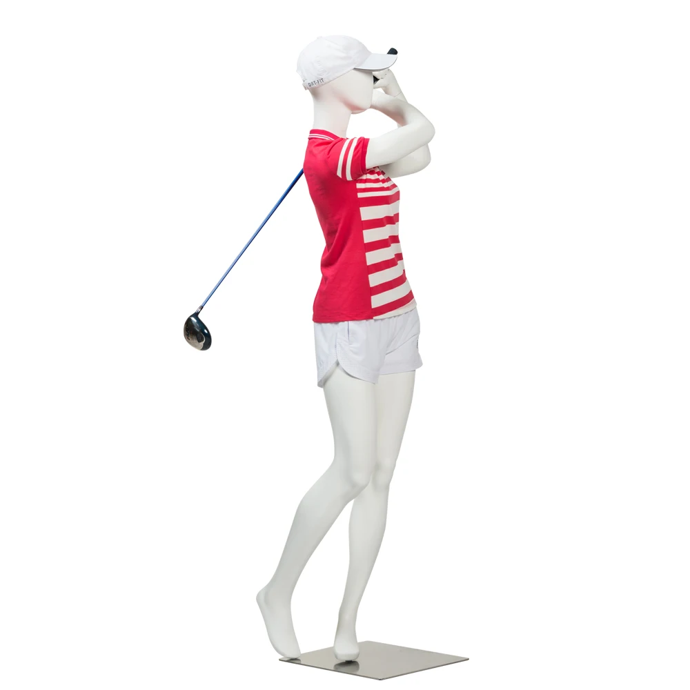 Window Display Full Body Female Golf Athletic Mannequin Sports Female Mannequin Muscle Athletic Mannequin for Sale