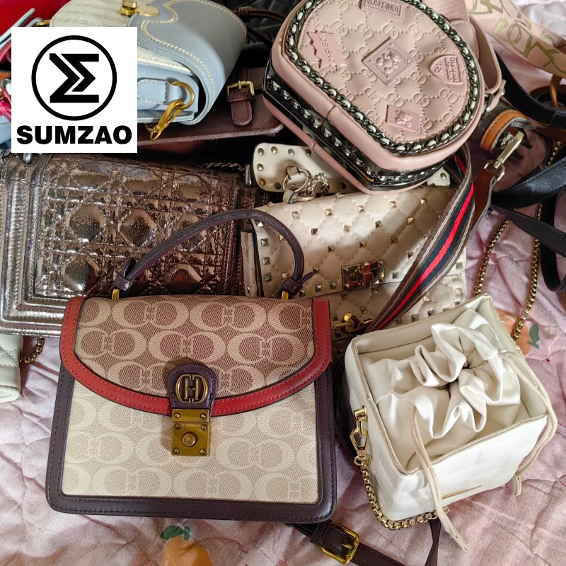 China Supplier Mixed 45kg Branded ladies Second Hand Bags handbags in bales from italy