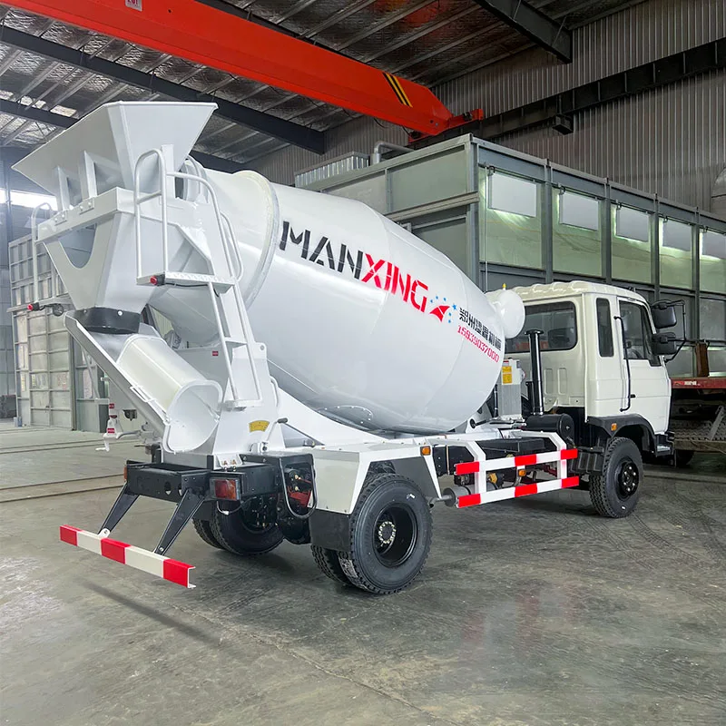 Mini 5-Cube Concrete Mixer Truck Wet and Dry Materials Cement Mixer for Construction Sites Commercial Transport Vehicle