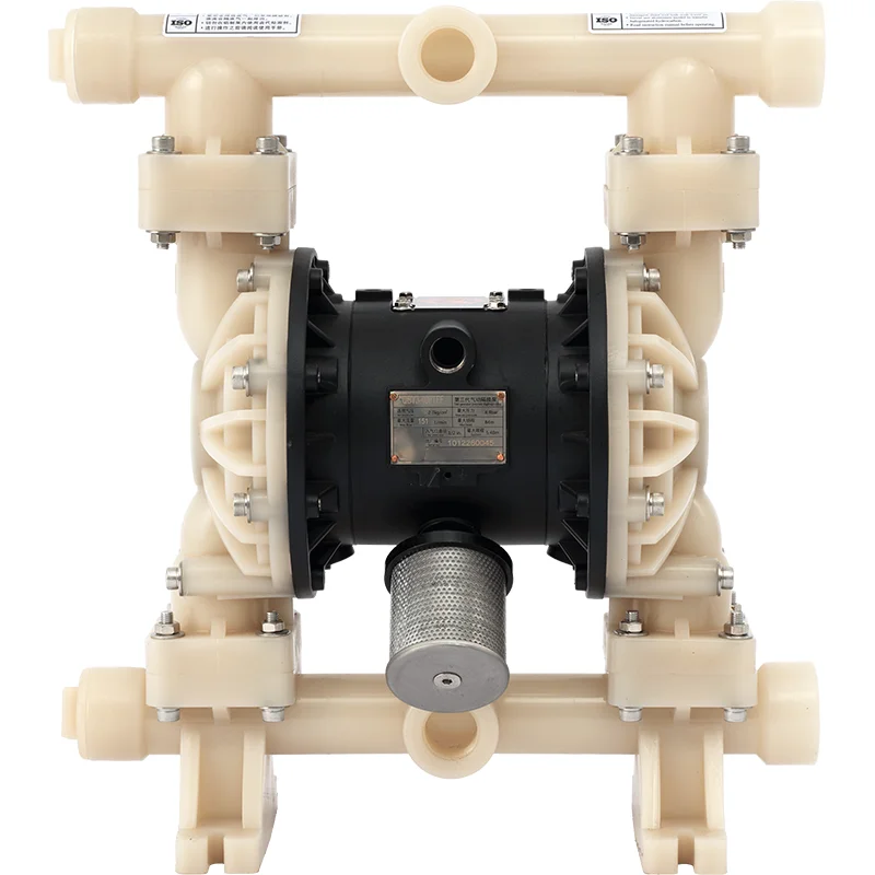 Engineering plastic pneumatic diaphragm pump corrosion resistance acid and alkali chemical pump 1.5 inch into the export pump