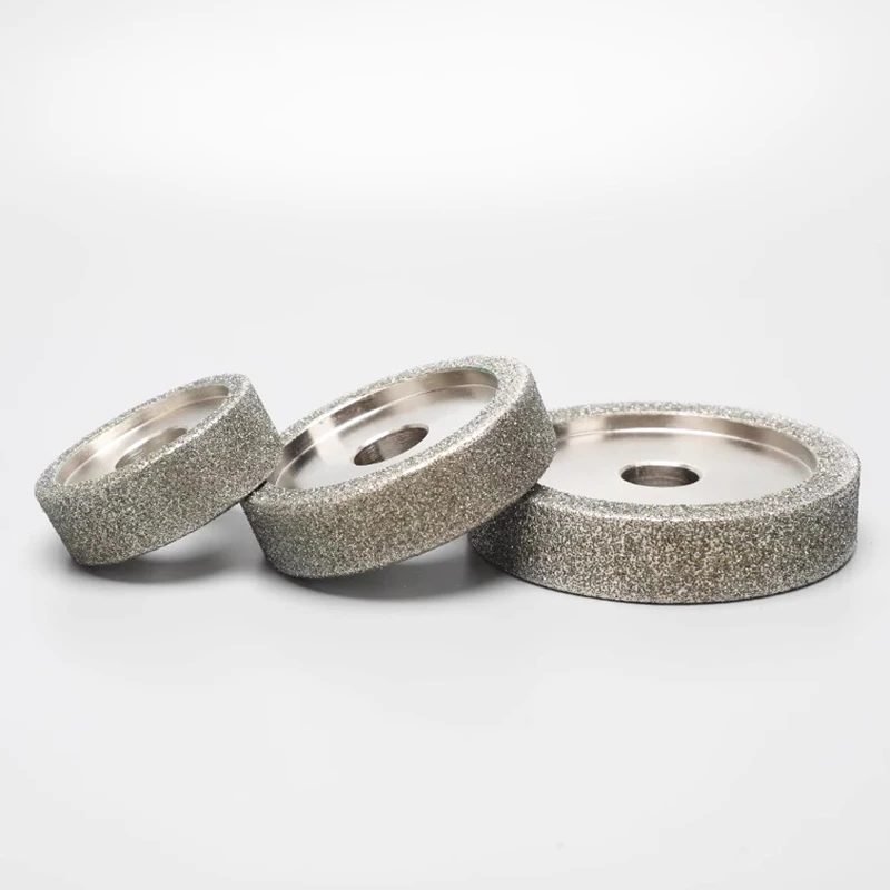 Electroplated diamond internal external circular grinding small wheel double concave  tungsten steel carbide jade agate stone