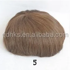 Парик для мужчин 10 7 дюймов мужской парик из человеческих волос система замены тонкой кожи монофиламентная сетчатая основа № 2 (#6)