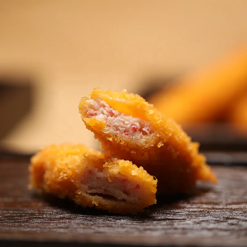 Traditional Frozen Seafood Fried Breaded Crabmeat Stick