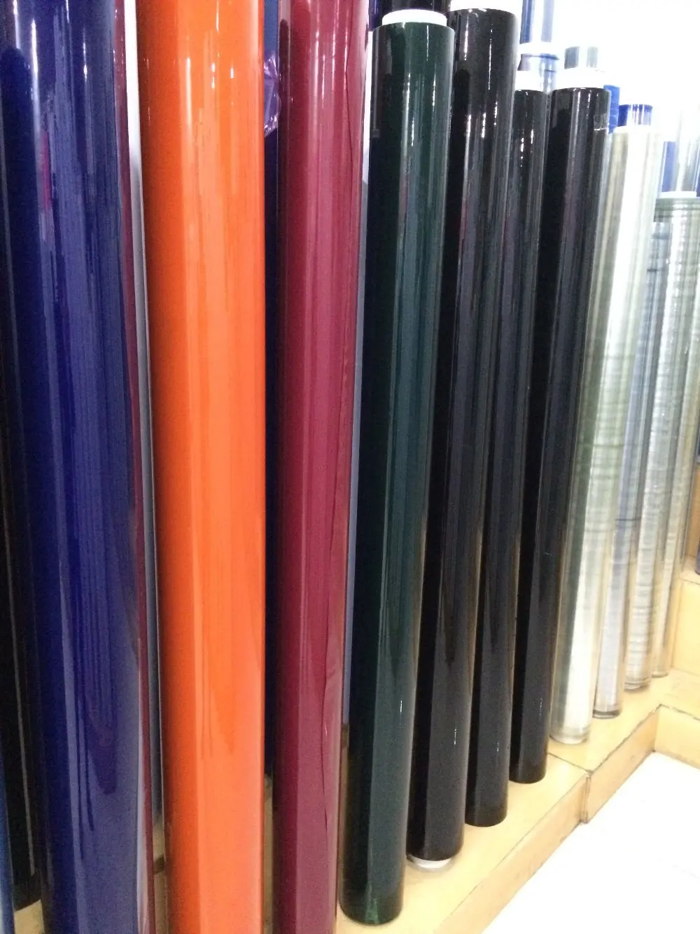 XIONGXING Super Clear PVC Film Colored soft Packaging Film Glossy Surface Moisture Proof Flexible