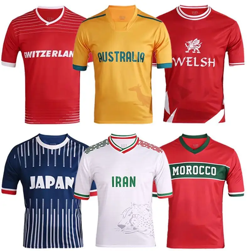 Football Jersey High Quality Brazil Germany Argentina Portugal Messi Ronaldo Soccer Shirts Football Uniforms Custom