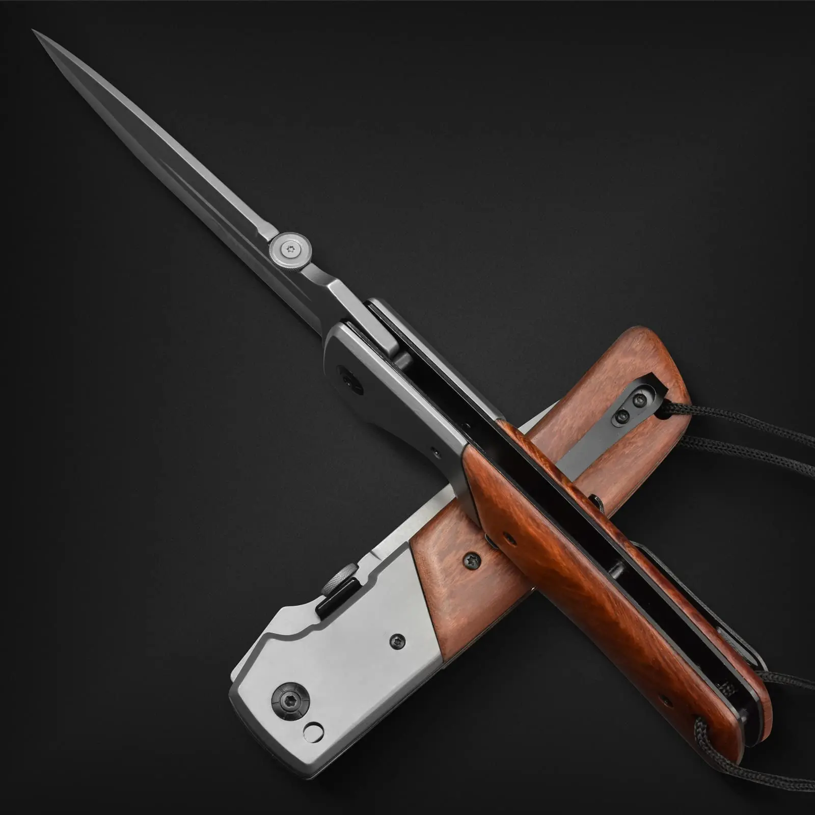 Folding Kershaw Wooden Knives Couteau Pocket Knifes Wooden Handle Pocket Knife