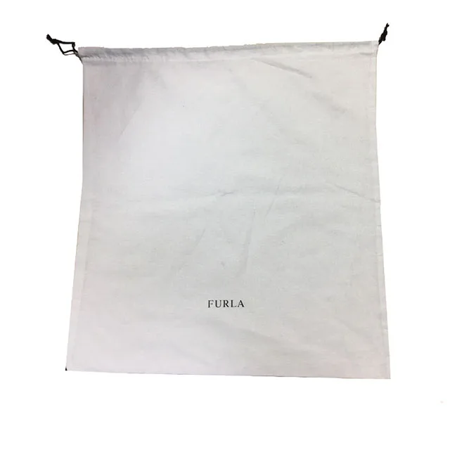 Eco Friendly Organic Cotton Muslin Bags Double Shopping Pouch Canvas Drawstring Bags Dust Bags For Handbag Shoe