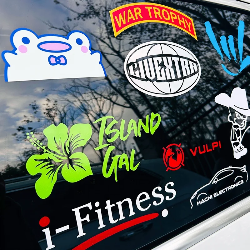 Waterproof Custom Cut out Car Decals Transfer Vinyl Window Stickers UV Resist Vehicle Custom Car Window Decals for Outdoor Use