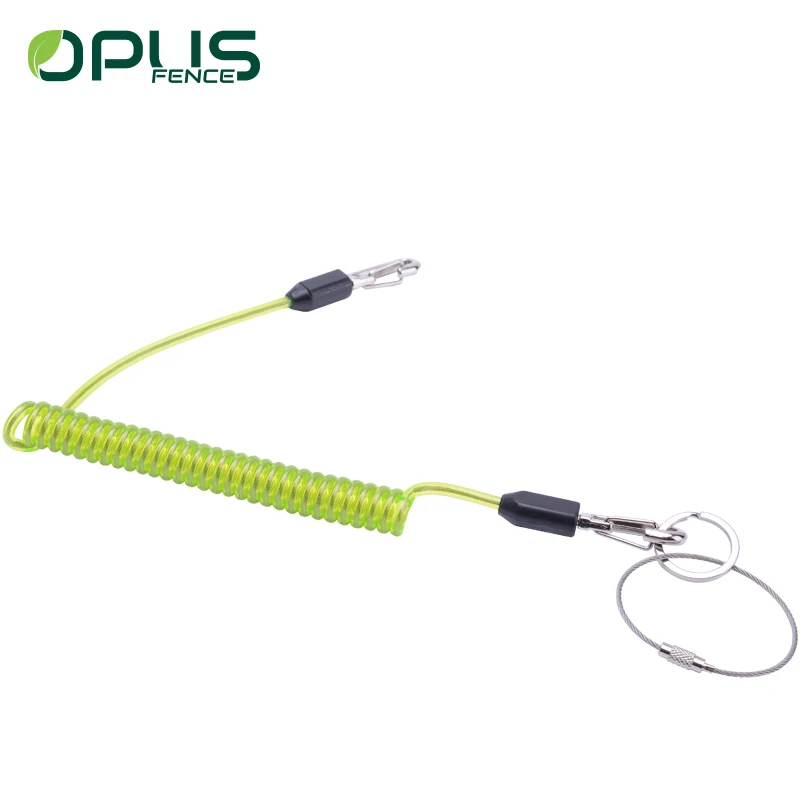 42g flexible green safety scaffolding spring tool lanyard