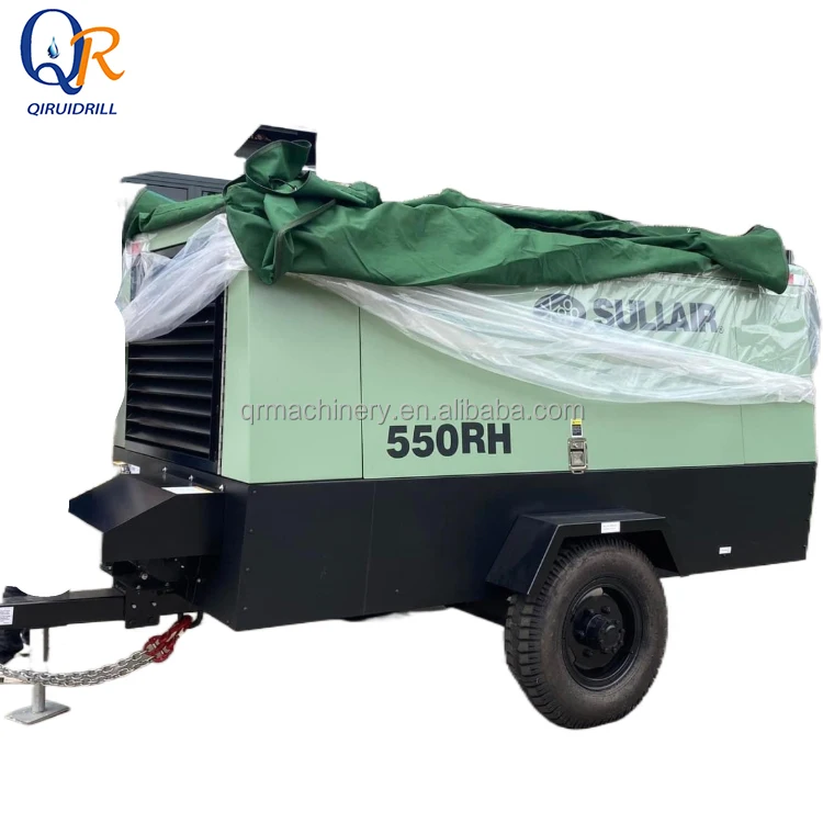 Портативный дизельный винтовой воздушный компрессор 200cfm 400cfm 550 600cfm
