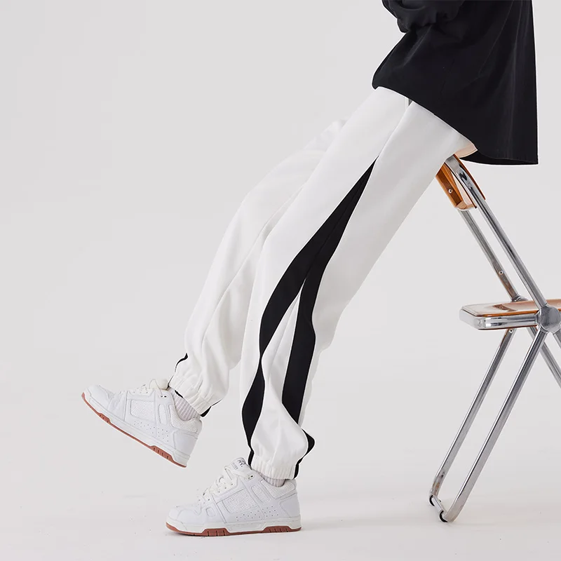 Dcy Jogging Man Cotton Pants,Y2K Baggy Straight Loose Wide Leg Jeans Pant Men,Seasonless Pants Unisex