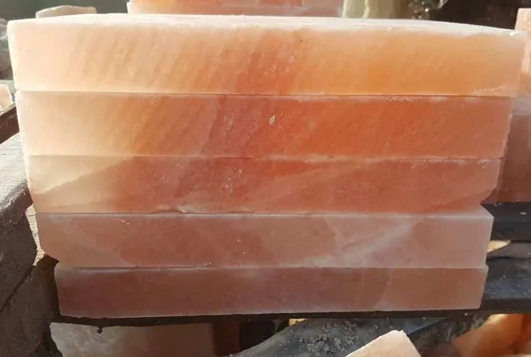 Natural Pink Himalayan Salt Tile Brick  for  Salt Cave Room Decoration Sauna SPA Salt Therapy Halotherapy Cooking Plate Grilling