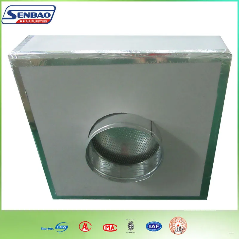 Air Filter Box Terminal Hepa Filter Module With Hood For Ventilation System