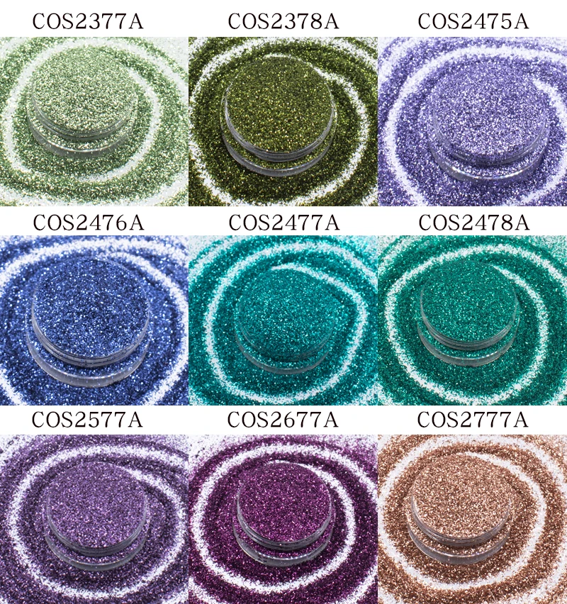 Guanhong Colored Cosmetic Solvent Resistant Glitter Powder For Body Painting Eyeshadow Lipgloss  Make up
