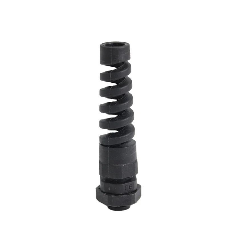 
ROHS Black Spiral Spring Nylon Cable Gland/Flexible Nylon Cable Gland  (62595782705)