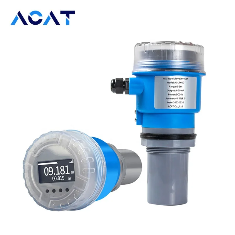 Ultrasonic Liquid Level Indicator Sensor Transmitter Ultrasonic lpg Tank Level Ultrasound Bucket Water Tank Level Sensor