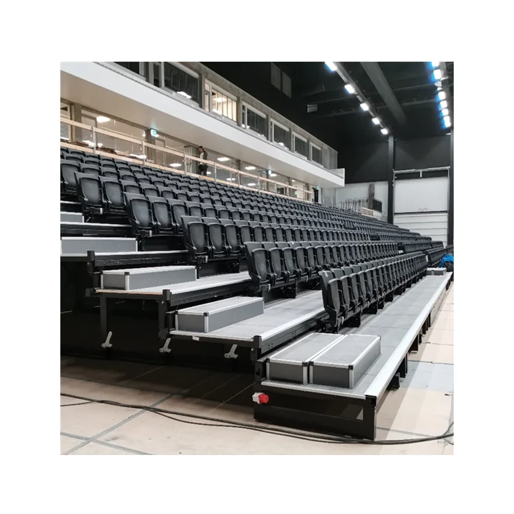 Avant university stadium tribune hand-operated manually telescopic tribune tribune telescopic platform indoor bleacher