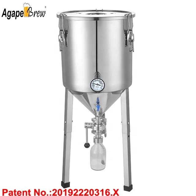 
Conical fermenting 60L Yeat Colllect Tank Cooling System beer Fermentation Tank 