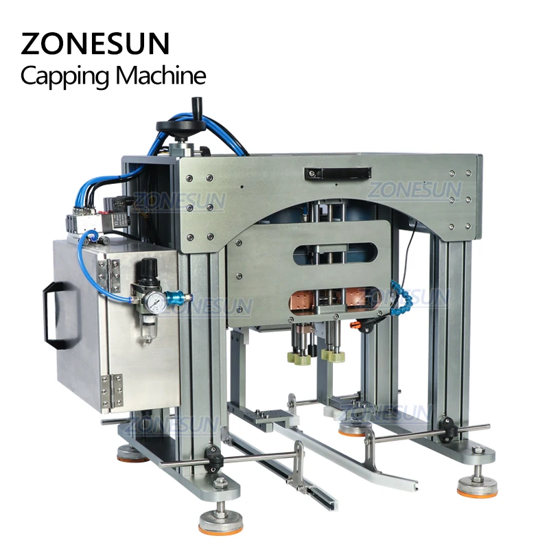 ZONESUN ZS-XG20 Desktop Spray Head Dropper Bottle Table Capping Machine Supply For Sanitizer Bottle Spray Caps
