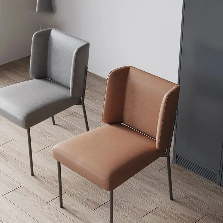 Home Negotiation and Dressing Chair Restaurant Coffee Leisure Chair Modern Stainless Steel Dinning Chair