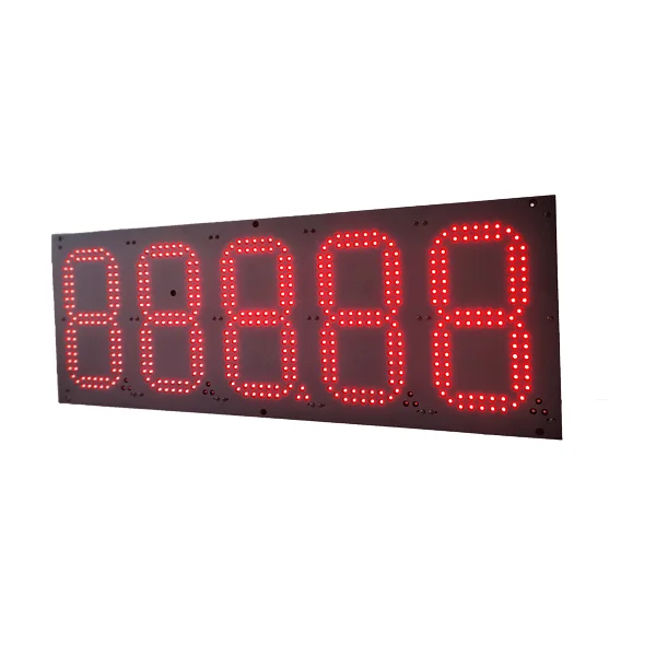 LED oil price display screen/led number digit display 7 segment panel / seven segment number signage control display