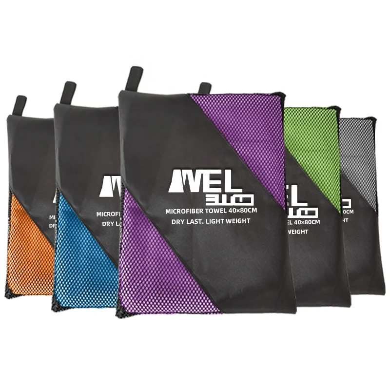 China manufacturer wholesale cheap sport mesh bag microfiber gym towel for Men and Women With Good Service
