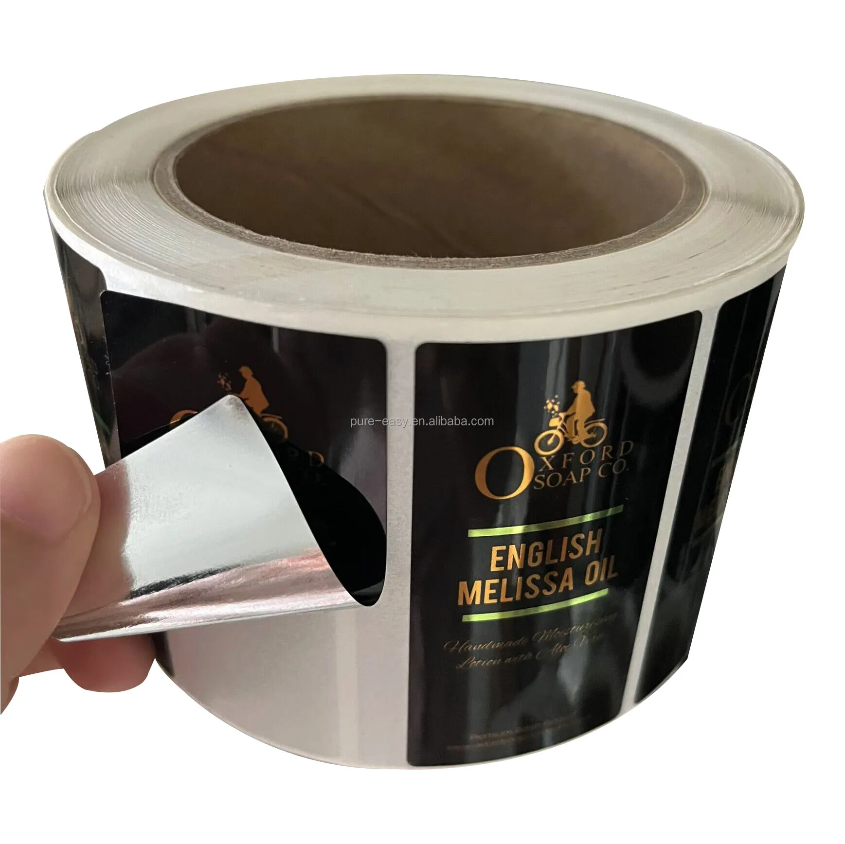 Private design product label maker adhesive vinyl  waterproof sticker custom printing logo label stickers paper