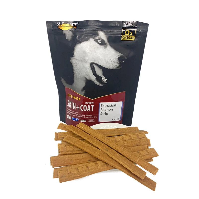 Oem Factory Salmon Meat Pet Treats Manufacturers Wholesale Delicious Treat Snack Pet For Dog