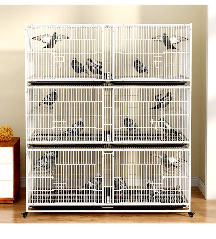 Luxury Large Parrot Bird Cage Play Top Pet Metal Cockatiel Macaw Cockatoo Crate House Bird Supplies