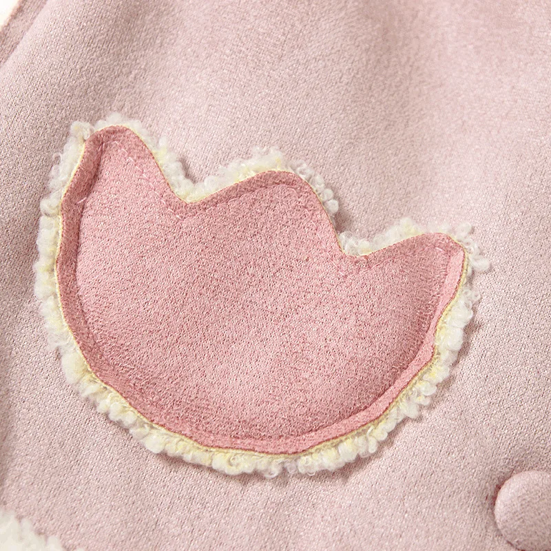 
Winter Kids Windproof Coat Baby Girls Suede Vest Toddler Vintage Warn Fleece Waistcoat With pockets 