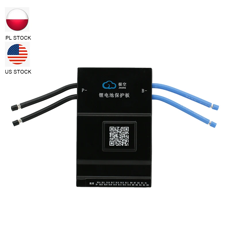 PL STOCK US  STOCK B2A20S20P Jikong Bms 7~20S 200A with 2A Smart Active Balance Bluetooth RS485 Lifepo4 Li-Ion Lto Lacid Battery