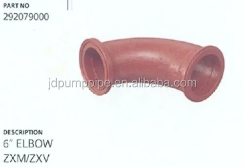 Double walled elbow Concrete pump bend elbow 45 degree concrete pump elbow for cifa