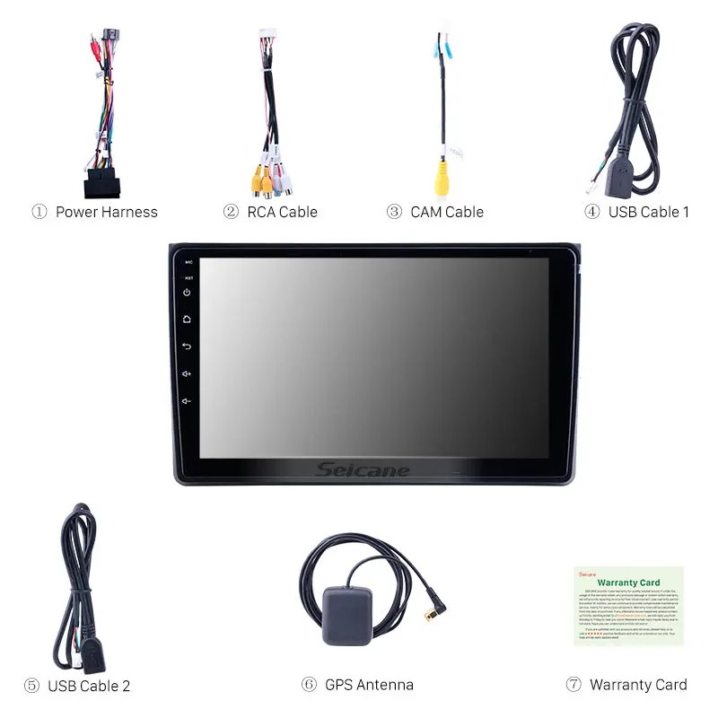 9 inch Android 9.1 for 2002 2003 2004-2008 Audi A4 Radio With HD Touchscreen GPS Navigation support Carplay DAB+ TPMS