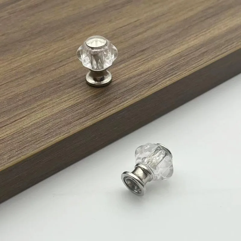 Zhichuan Modern Zinc Alloy Acrylic Knobs Furniture Wardrobe Modern Knobs