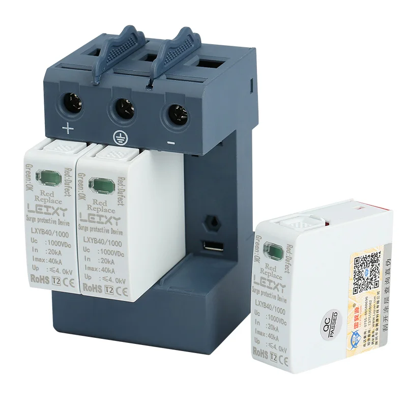 SPD 40KA 60KA 80KA 600V 1000V 3P dc surge protector usb wall charger surge protector surge protector 220v