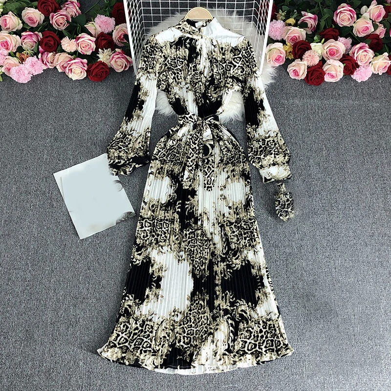 Fall new vintage woman clothes niche designer fashion dresses women lady elegant clothing manufacturers custom
