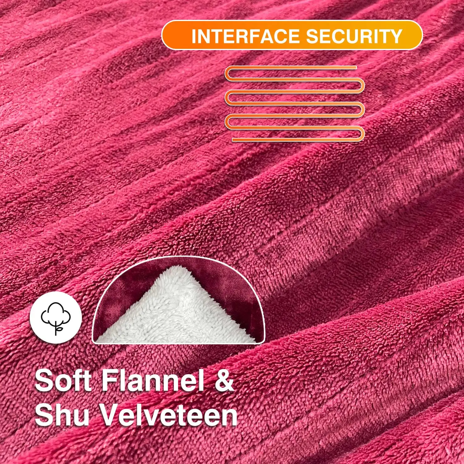 Blanket Electric Electric Blanket Heated Throw Soft Plush Machine  Washable