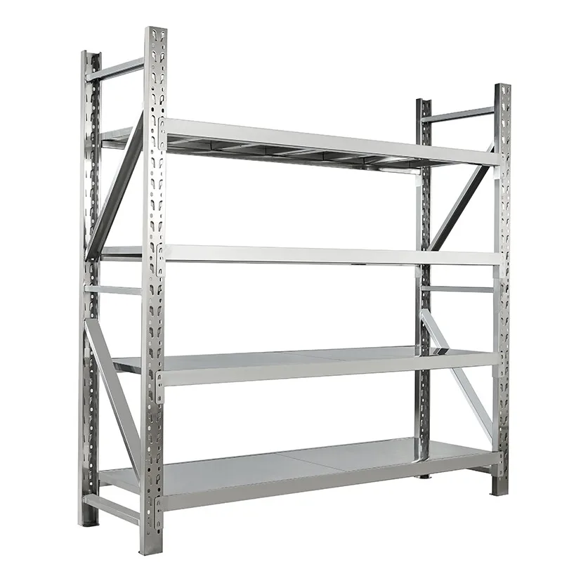 Hot sale Best selling 201/304 stainless steel 4-layer goods storage display shelf Store storage shelf