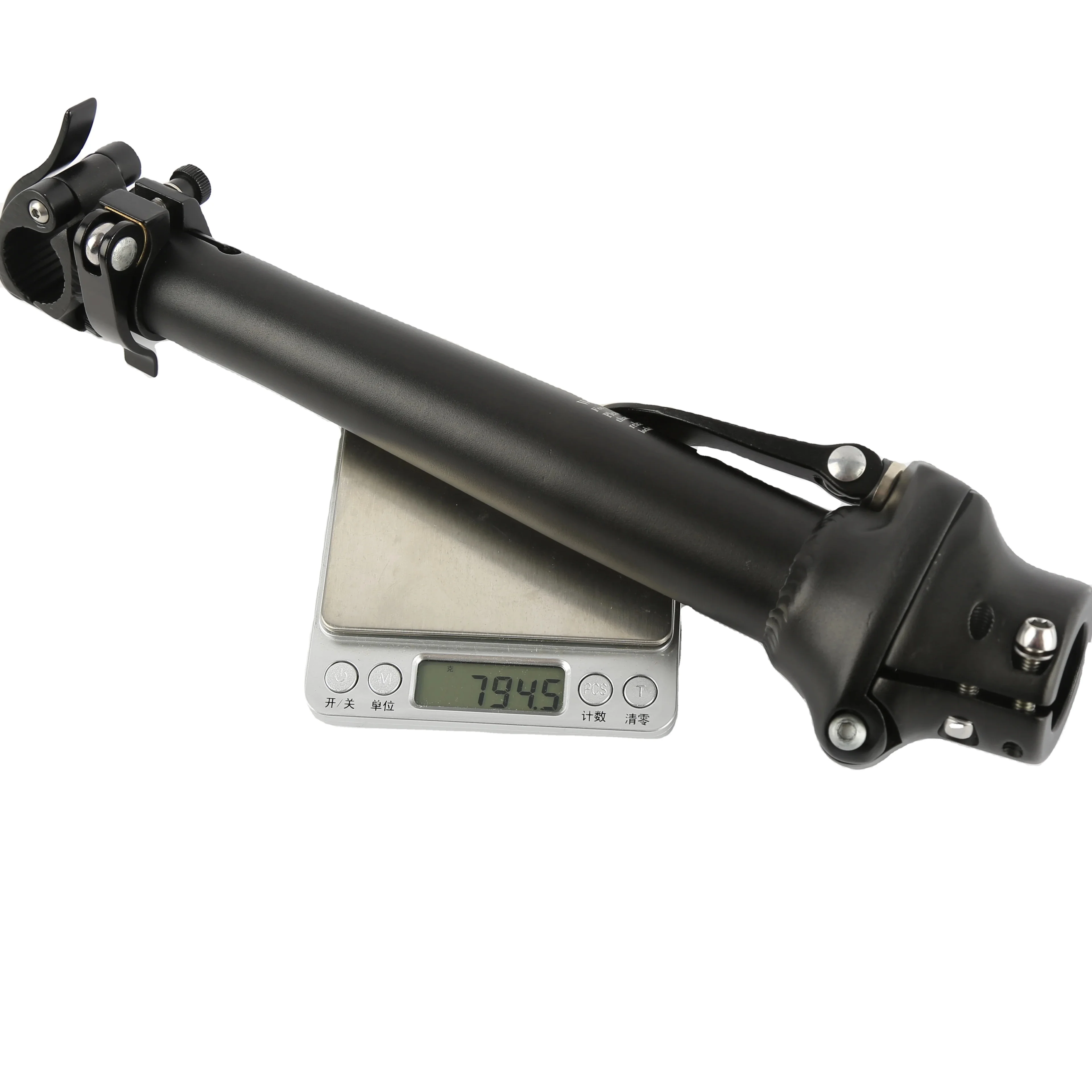 High Quality Adjustable Aluminum Alloy  Folding Bicycle Stem 22.2mm Quill Stem Forged Electric Folding Bike Handlebar Stem