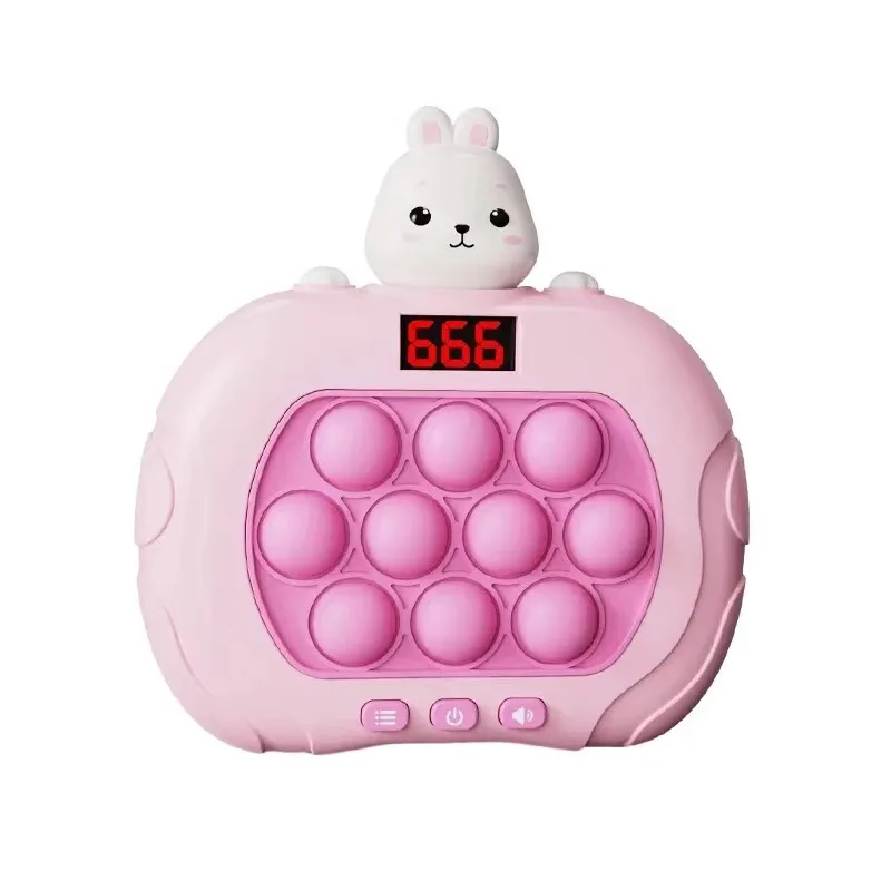 New popit fidget toys Speed Push Game Machine-Music Whack A Mole Handheld Game Push Bubbles Autism Relief Toys for Children