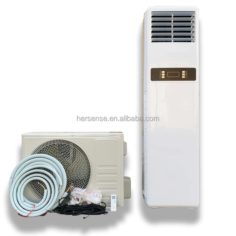 Напольные кондиционеры 220V50HZ R410a 30000btu медные для охлаждения и обогрева автоматический перезапуск энергосбережение
