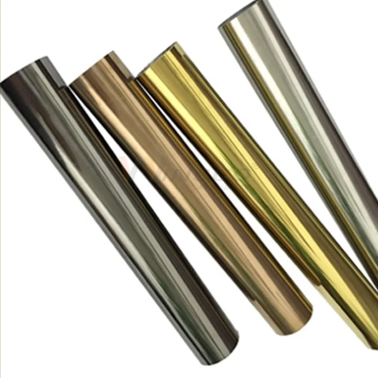 Производитель, 304 полированная золотистая черная сварная титановая труба из нержавеющей стали высшего качества для мебели