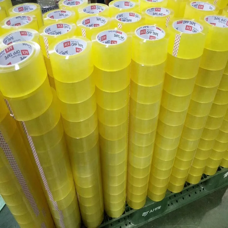 Factory price low noise super clear bopp packing tape adhesive carton sealing tapes